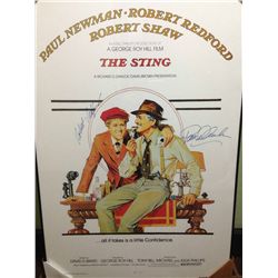 The Sting Autographed One Sheet Framed Movie Poster