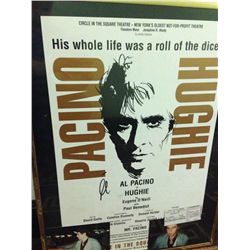 Al Pacino Autographed Poster from the Play Hughie