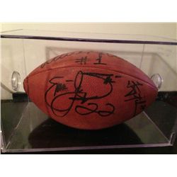 Emmet Smith, Troy Aikman, Warren Moon Signed Football