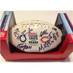 2/04/2007 Superbowl Bears Autographed Football