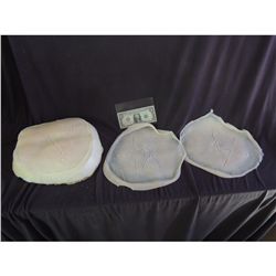 SATANIC DEMONIC PENTAGRAM CUT CARVED GOUGED FLESH SILICONE APPLIANCE LOT OF 3