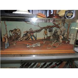 1960's KNOTT'S BERRY FARM CALICO GHOST TOWN PARK ORIGINAL MINIATURE GRAVEYARD MODEL WESTERN DIORAMA