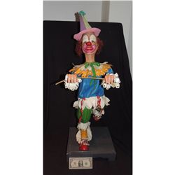 VINTAGE DISNEYLAND KIDS RIDE CLOWN DOLL STATUE IT'S A SMALL WORLD?