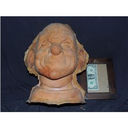 EVIL GRINNING CLOWN UNRELEASED FULL HEAD MASK MASTER FOAM FILLED LATEX