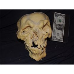 INBRED MUTANT FREAK SKULL WITH LOWER JAW ONE OF A KIND FROM UNKNOWN PRODUCTION