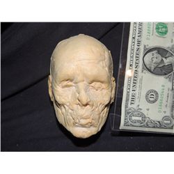 MINIATURE ROTTEN ZOMBIE PUPPET HEAD 2 FROM UNKNOWN PRODUCTION NO RESERVE!