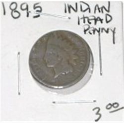 1895 INDIAN HEAD PENNY RED BOOK VALUE IS $3.00+ *NICE EARLY PENNY*!!