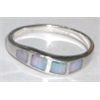 Image 2 : STERLING SILVER AUSTRALIAN 4 TOTAL OPAL RING STAMPED *.925* BEAUTIFUL NEW CONDITION!!