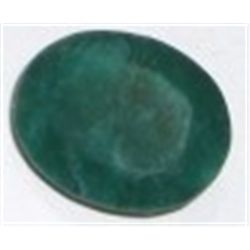 11.30 CARAT EMERALD OVAL CUT/FACETED & POLISHED GEMSTONE!! GEMSTONE CAME OUT OF SAFE BOX!!