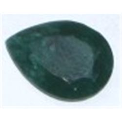 7.80 CARAT EMERALD PEAR CUT/FACETED & POLISHED GEMSTONE!! GEMSTONE CAME OUT OF SAFE BOX!!
