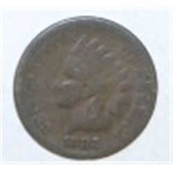 1882 INDIAN HEAD PENNY RED BOOK VALUE IS $7.00+ *NICE EARLY PENNY*!! PENNY CAME OUT OF SAFE BOX!!