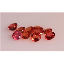 3.52 CTW ORANGE SAPPHIRE ROUND 4X4mm