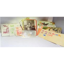 Lot-Vintage Stamps, Postcards & Americana Cards