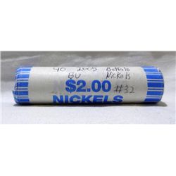 2005 Buffalo Nickels BU Original Mint Roll