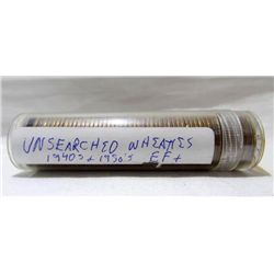 1940's & 1950's Lincoln Wheat Back Cents-Tube