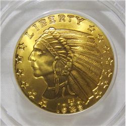 1929 $5 Gold Piece Copy