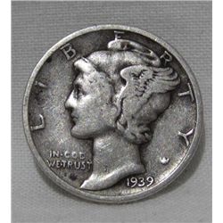 1939 Mercury Dime & 1902 Indian Head Penny
