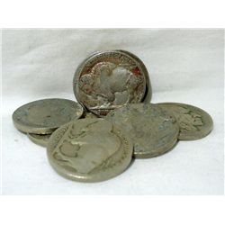 8 Buffalo Nickels "Readable Dates"