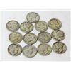 Image 1 : 13  Silver Mercury Dimes