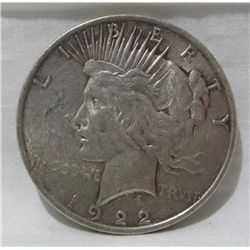 1922 Peace Silver Dollar MS-67 Mint Error  w/App
