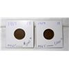 Image 1 : Two 1907 Indian Head Cents MS-65 Quality