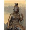Image 6 : Magnificent Bronze Britannia Goddess Mantel Clock