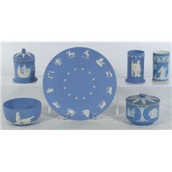 Blue Jasperware Items (6 pcs) Wedgwood B