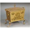 Image 1 : Victorian Style Brass Coal Bin Rectangular on sc