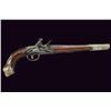 Image 2 : A silver mounted flintlock pistol Smooth 15 mm ca