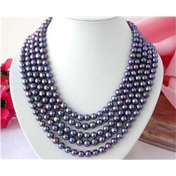 Superior Black Pearl Tahitian Necklace