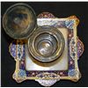 Image 3 : 1880s FRENCH CHAMPLEVE ENAMEL WITH ONYX IN
