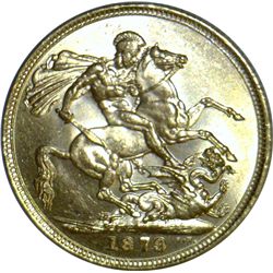 Australia 1879 M Sovereign - ex 'The Douro Cargo' - NGC MS62