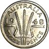 Image 1 : Australia 1948 Threepence - NGC MS65