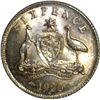 Image 1 : Australia 1920 M Sixpence - NGC MS64