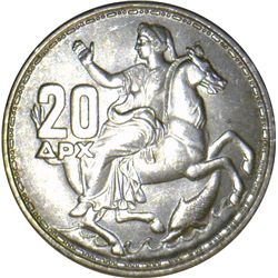 Greece 1960 20 Drachma - NGC MS64