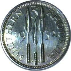 Southern Rhodesia 1932 Proof Set - NGC 3p (64), 6p (66), 1/- (65), 2/- (65) ,1/2 Cr (65) (5)