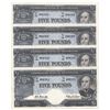 Image 1 : Ausrtralia Coombs/Wilson 1961 5 Pound, Run of 4 - Original gEF/aUNC (4)