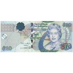 Bahamas 2005 10 Dollars - QEII - UNC