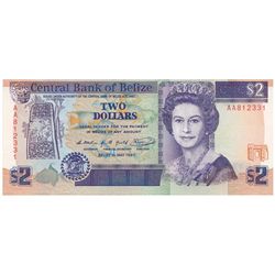 Belize 1990 2 Dollars - aUNC