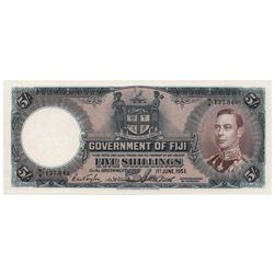 Fiji 1951 5 Shillings - KGVI - UNC