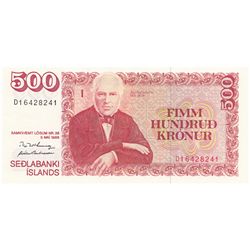 Iceland 1986 500 Kronur - UNC