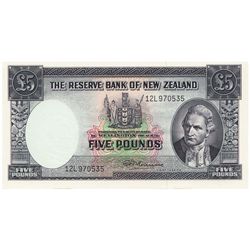 New Zealand 1967 5 Pound - UNC