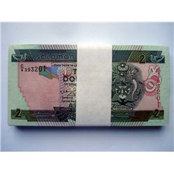 Solomon Islands 2004 2 Dollar Bundle - UNC (100)