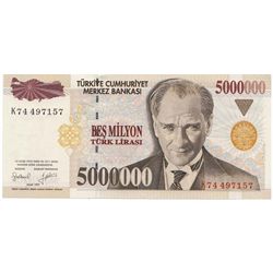 Turkey 1997 5000000 Lira - UNC