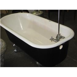 CAST IRON TUB WITH SHOWER