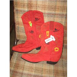 COWBOY BOOTS - RED - 8M
