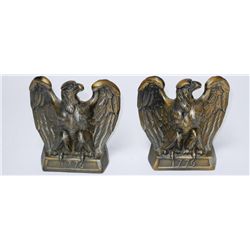 1965 Colonial Virgina Brass Eagle Bookends