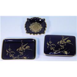 Vintage cobalt Blue Rosenthal Box ,Tray, ashtray