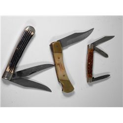 3 Vintage Pocket Knives