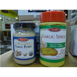 * Organic GARLIC Spread (6) & Puree (12)